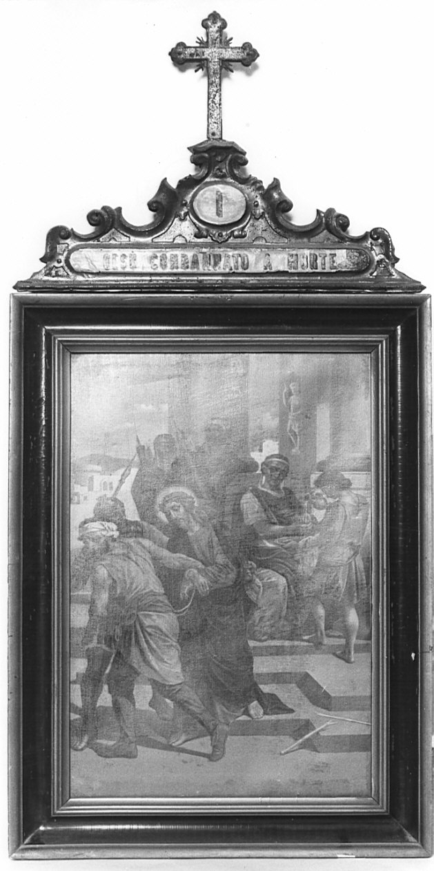stazione I: Gesù condannato a morte (stampa) - ambito lombardo (secc. XIX/ XX)