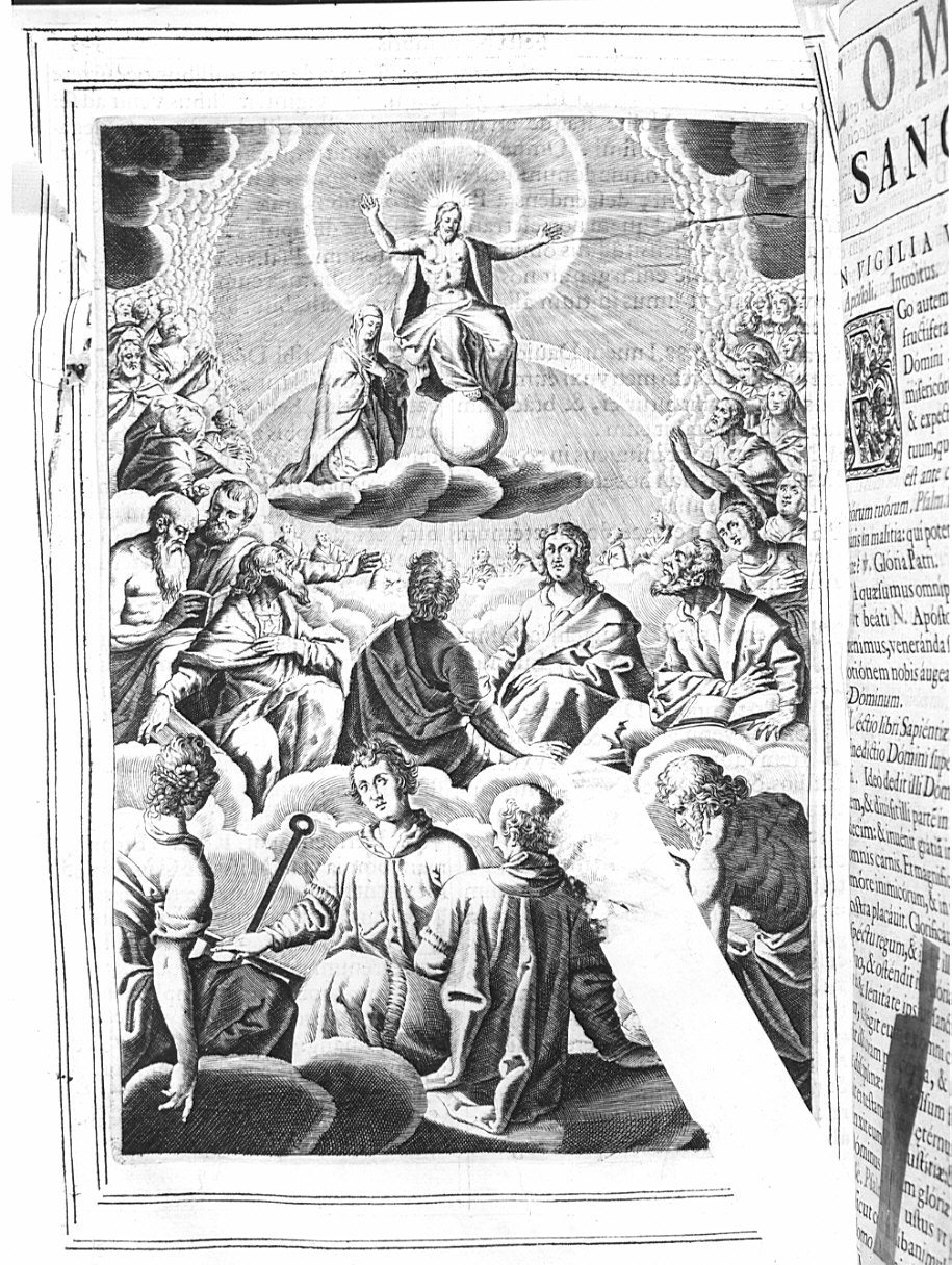 Cristo con Madonna/ Santi (stampa) di Kilian Wolfgang Philipp (sec. XVIII)