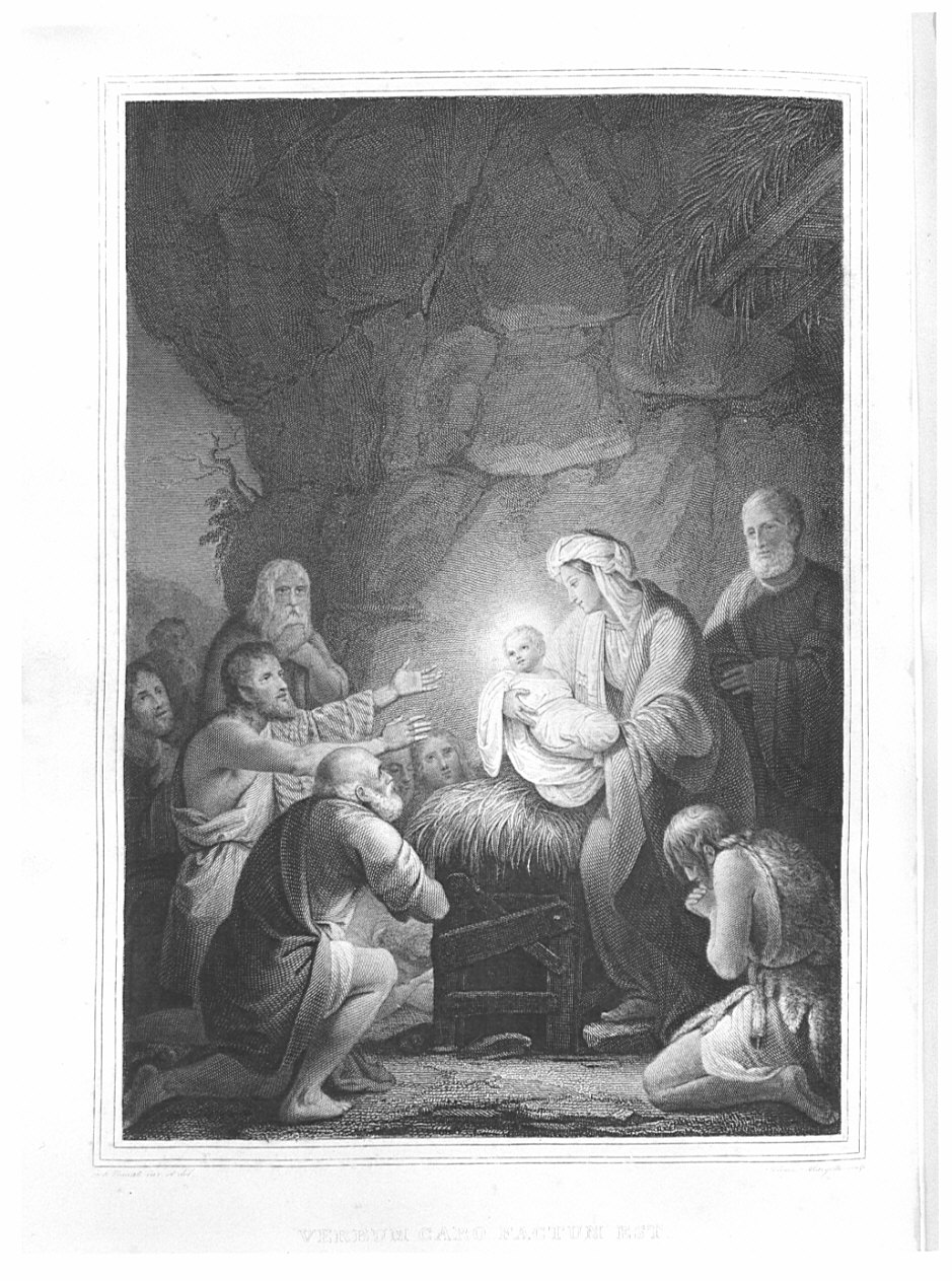 natività di Gesù (stampa) di Busato P, Margotti Luigi, Silvani Ferdinando (sec. XIX)