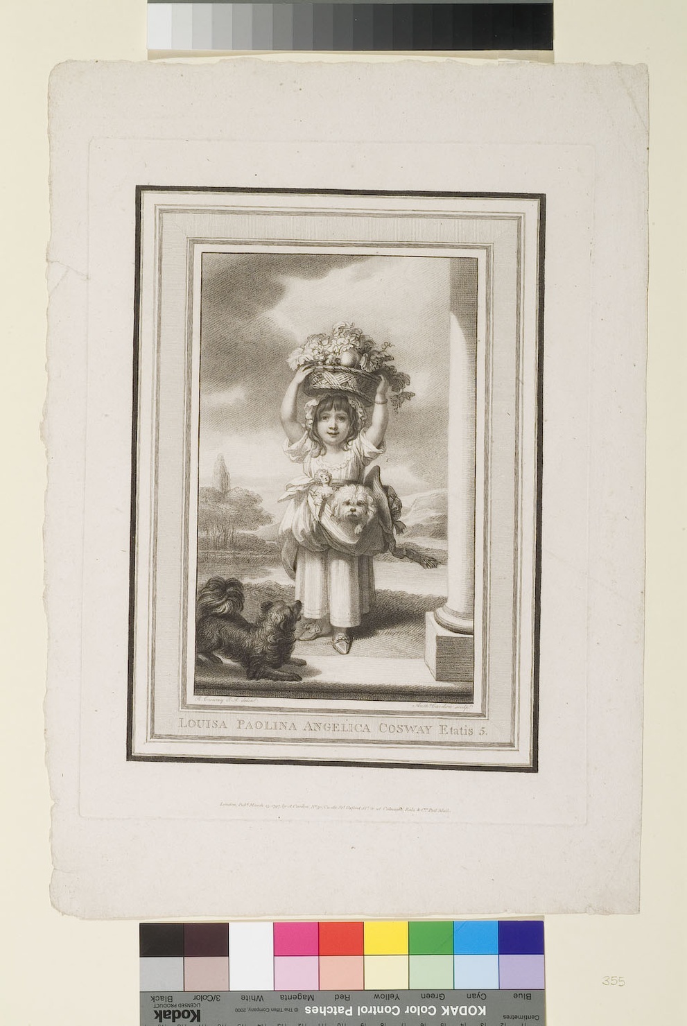 Louisa Paolina Angelica Cosway (stampa smarginata) di Cardon Antoine, Cosway Richard (sec. XVIII)