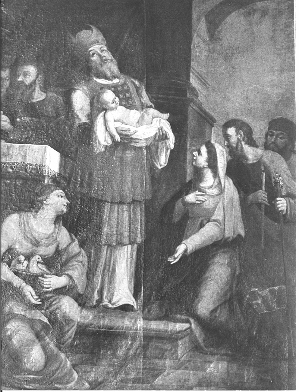 presentazione di Gesù al tempio (dipinto, opera isolata) - ambito lombardo (sec. XVIII)