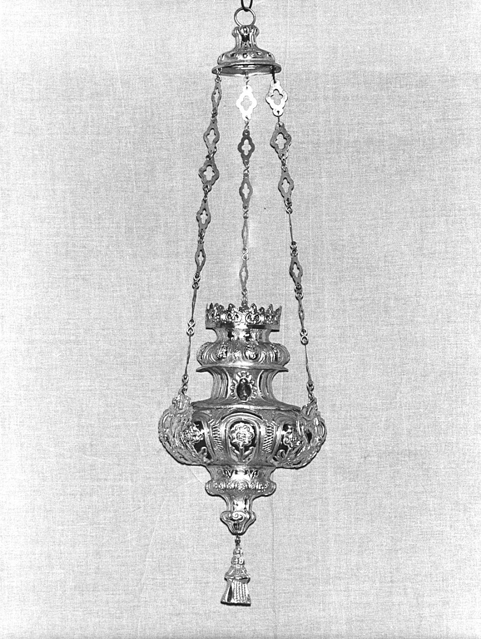 lampada pensile, coppia - bottega lombarda (sec. XVIII)