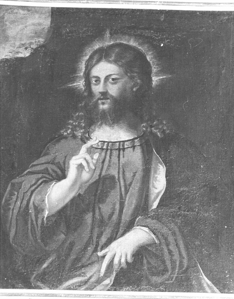 Cristo benedicente (dipinto, opera isolata) - ambito veneto (sec. XVI)