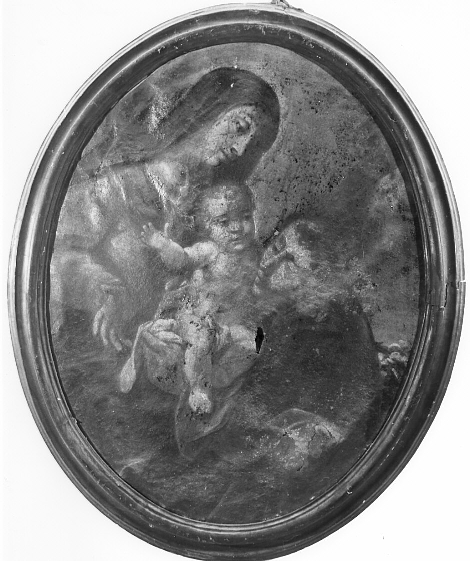 Madonna con Bambino e Sant'Antonio (dipinto, opera isolata) - ambito lombardo (sec. XVIII)