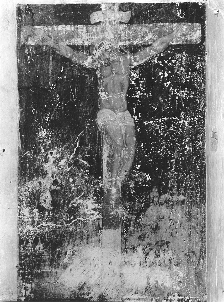 Cristo crocifisso (dipinto, opera isolata) - ambito lombardo (fine sec. XVI)