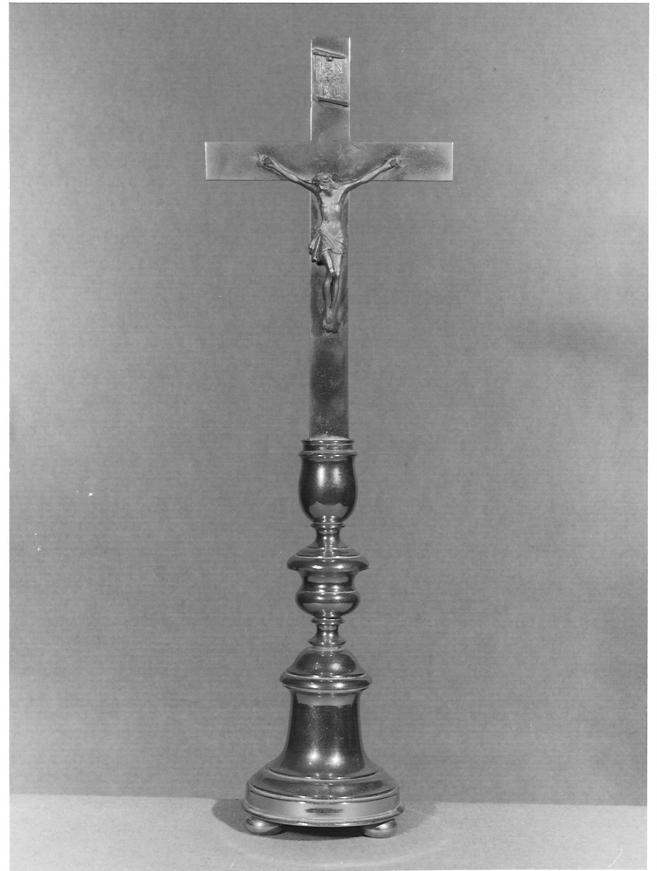 croce d'altare, opera isolata - bottega lombarda (metà sec. XIX)