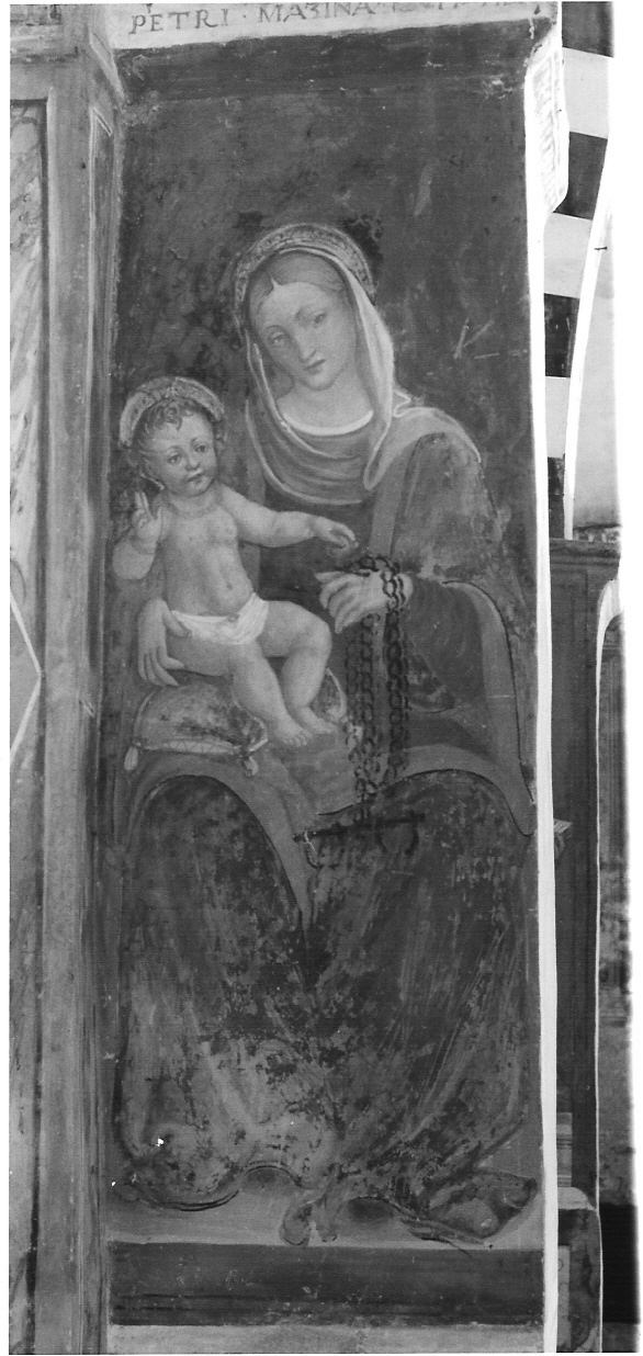 Madonna con Bambino (dipinto, opera isolata) - ambito lombardo (sec. XVI)