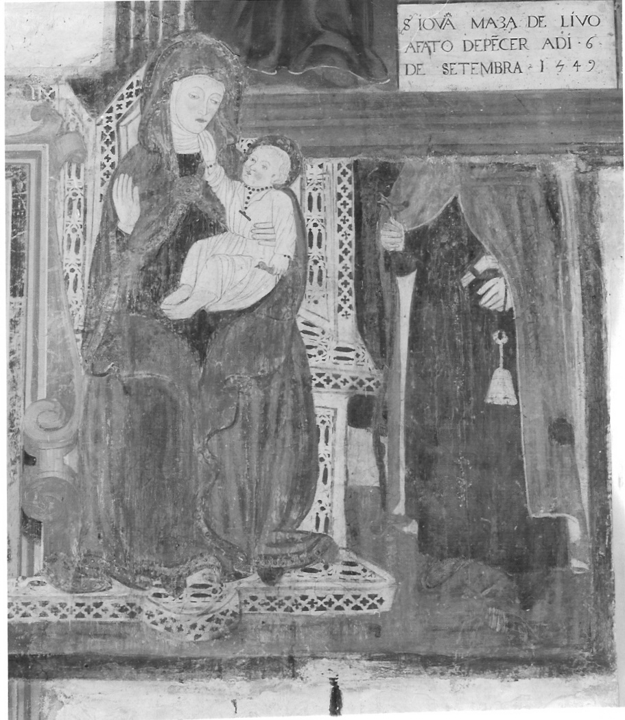 Madonna con Bambino e Sant'Antonio (dipinto) - ambito lombardo (fine/inizio secc. XV/ XVI)