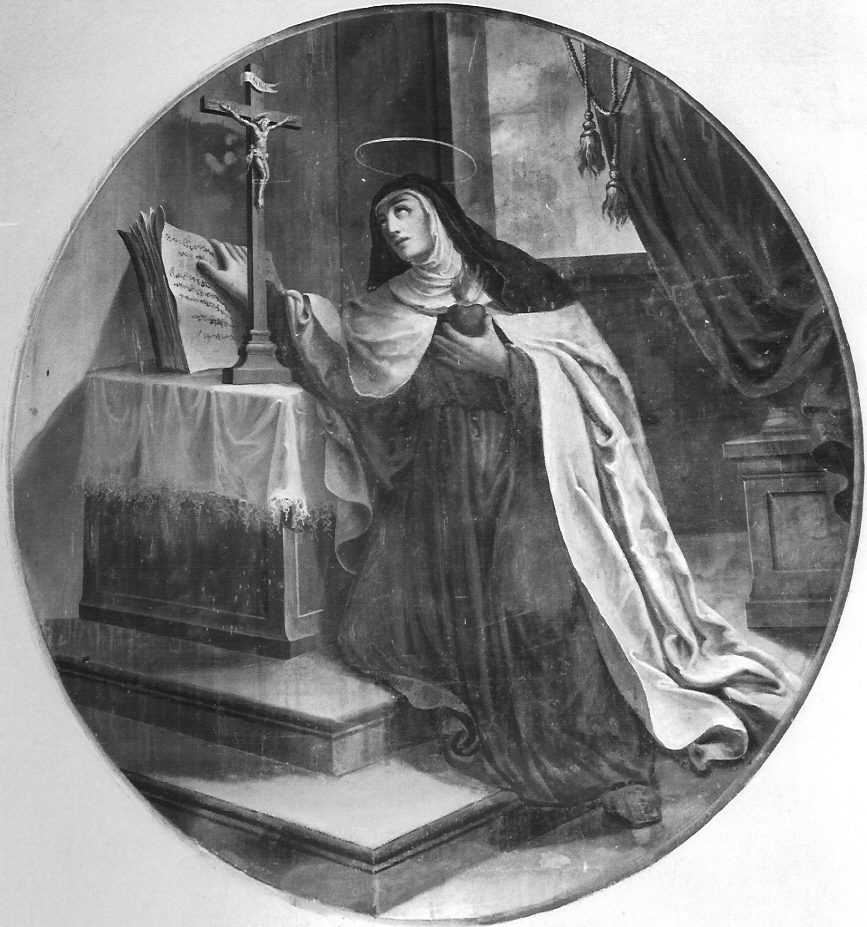 Santa Rosalia (dipinto) di Tagliaferri Luigi (sec. XIX)