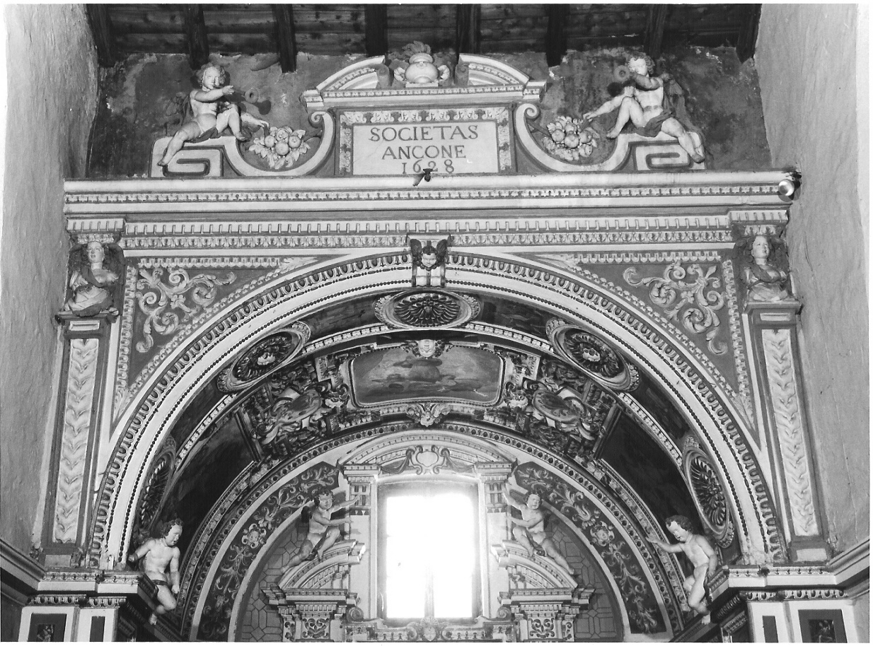 angeli/ motivi decorativi (decorazione plastica) di Casella Alessandro (cerchia) (sec. XVII)