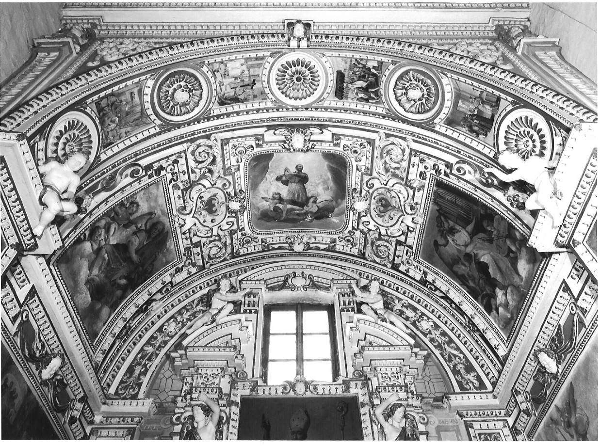 angioletti/ motivi decorativi (decorazione plastica) di Casella Alessandro (cerchia) (sec. XVII)