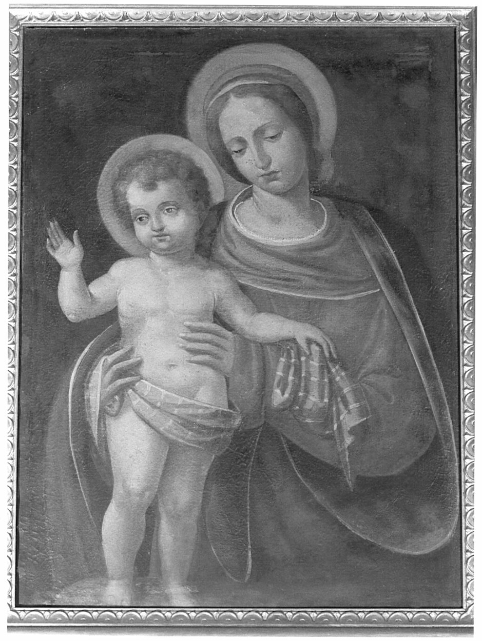 Madonna con Bambino (dipinto, opera isolata) - ambito lombardo, ambito lombardo (sec. XIX)