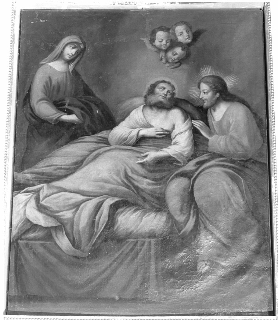 morte di San Giuseppe (dipinto, opera isolata) - ambito lombardo, ambito lombardo (sec. XVIII)