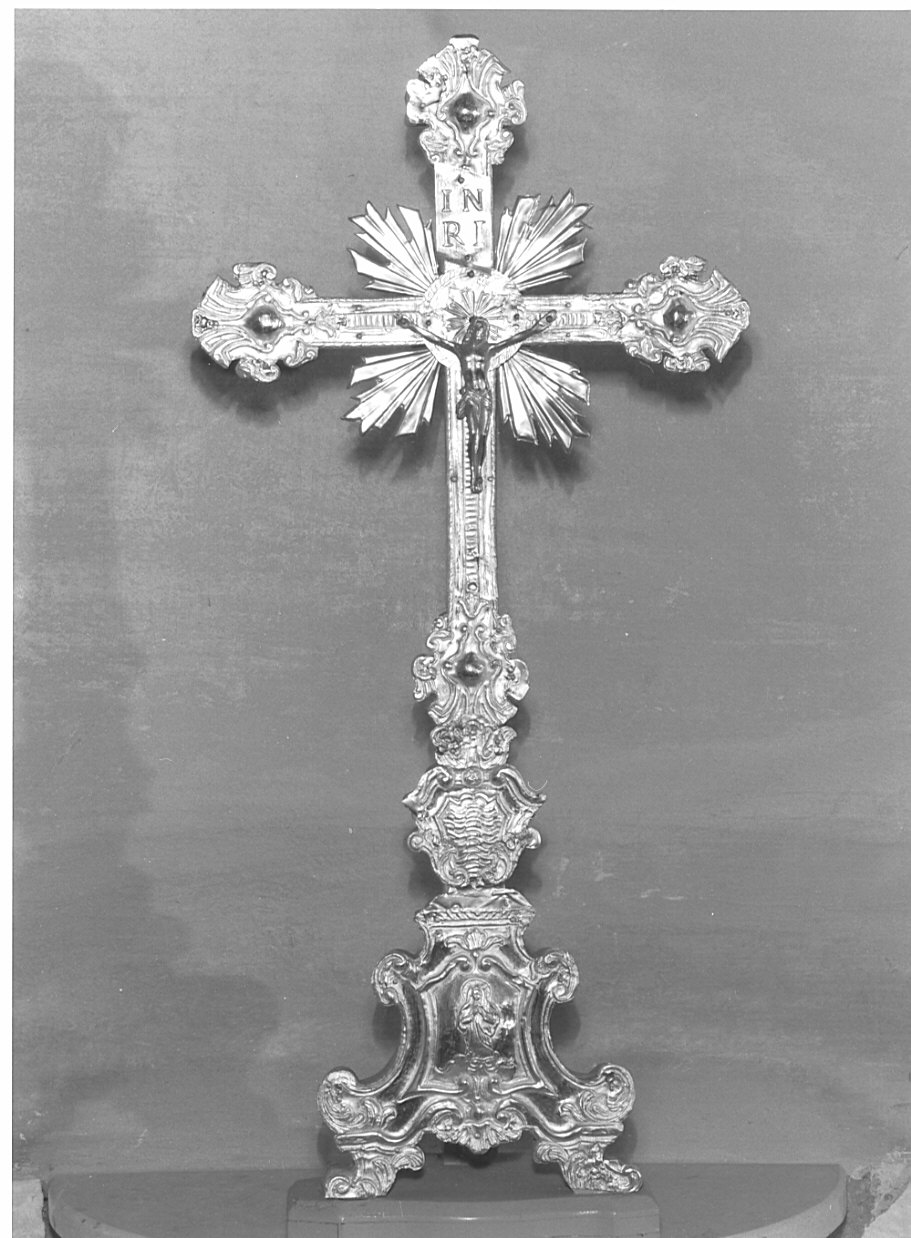 croce d'altare, opera isolata - bottega lombarda, ambito lombardo (secc. XVIII/ XIX)