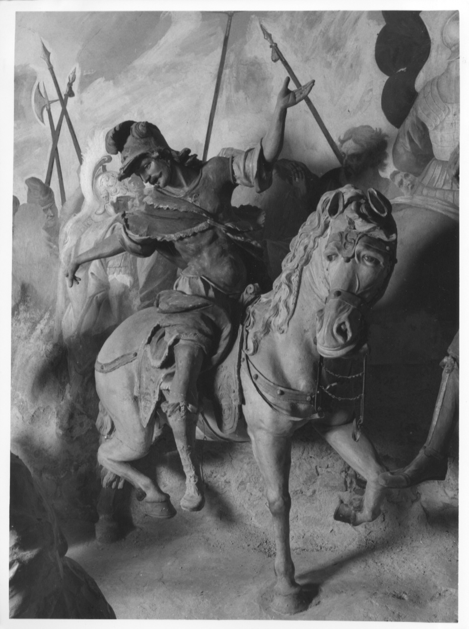 soldato a cavallo (statua, ciclo) di Silva Agostino (sec. XVII)