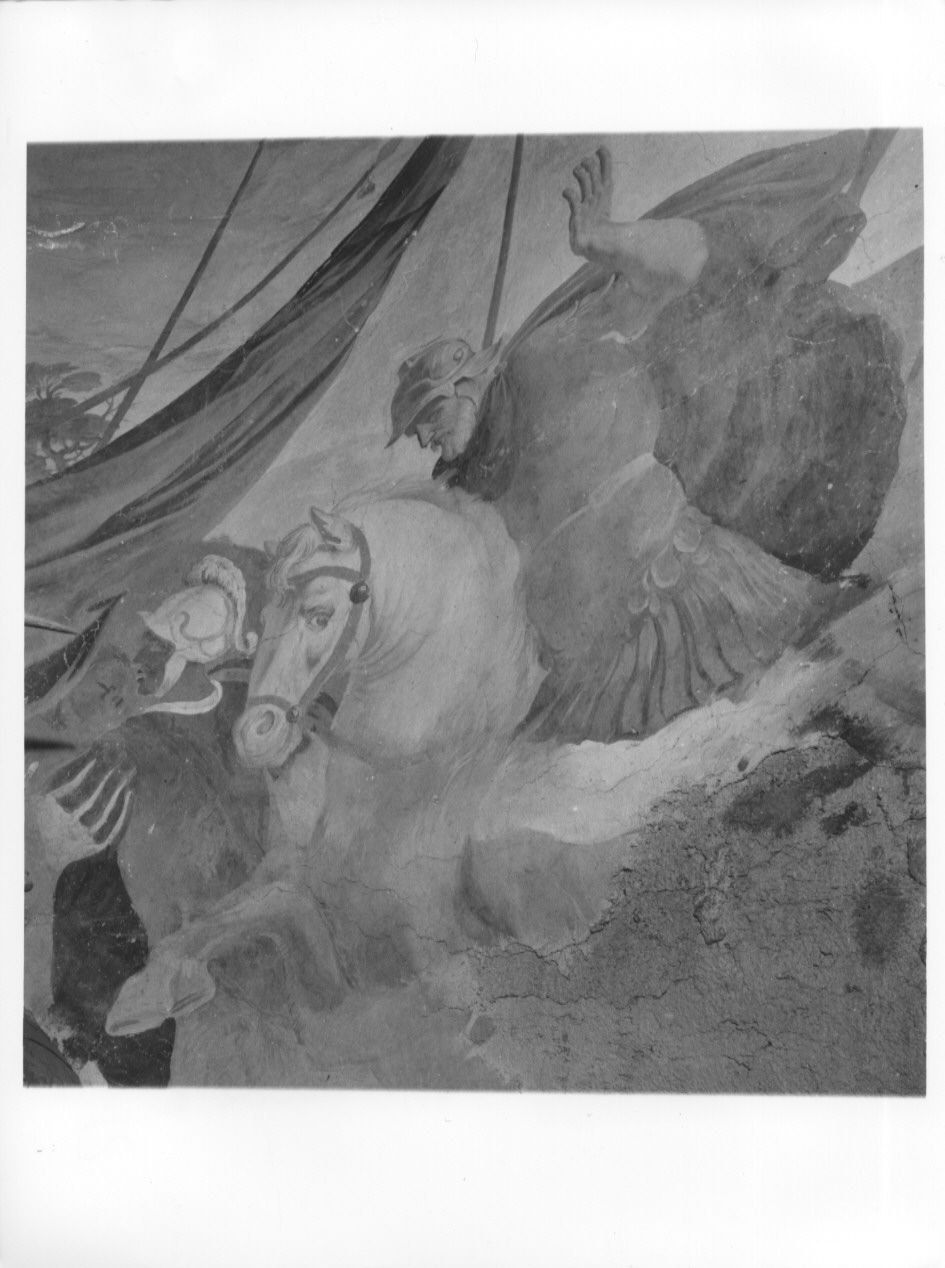 paesaggio con soldati (dipinto, ciclo) di Gaffuri Carlo (sec. XVII)