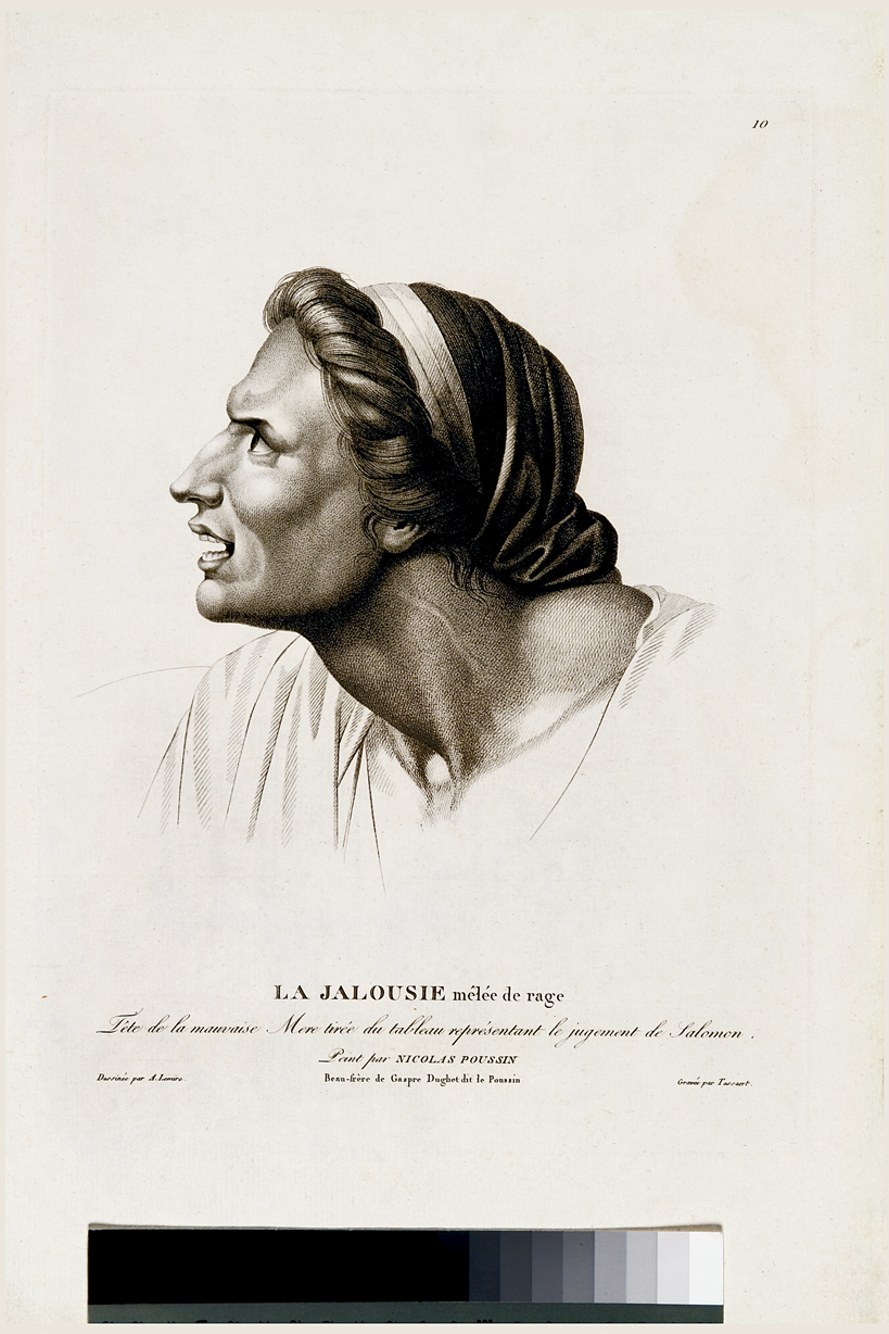 Il giudizio di Salomone, figura femminile (stampa) di Lemire Antoine, Tassaert Jean Joseph Francois, Poussin Nicolas (primo quarto sec. XIX)