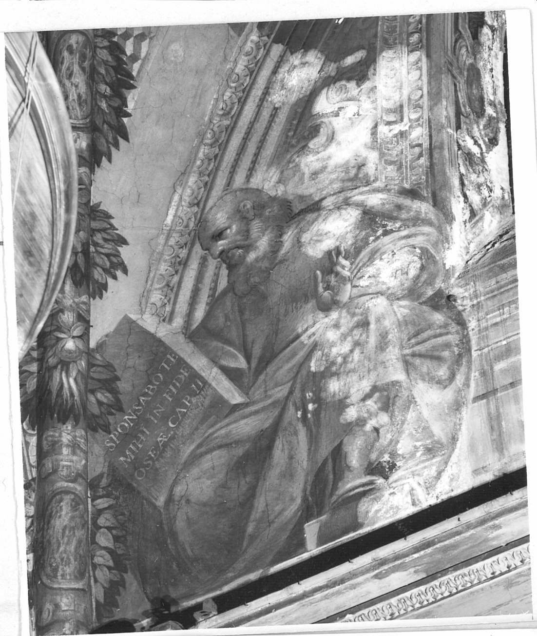 profeti e Annunciazione (dipinto, elemento d'insieme) di Roverio Bartolomeo detto Genovesino (primo quarto sec. XVII)