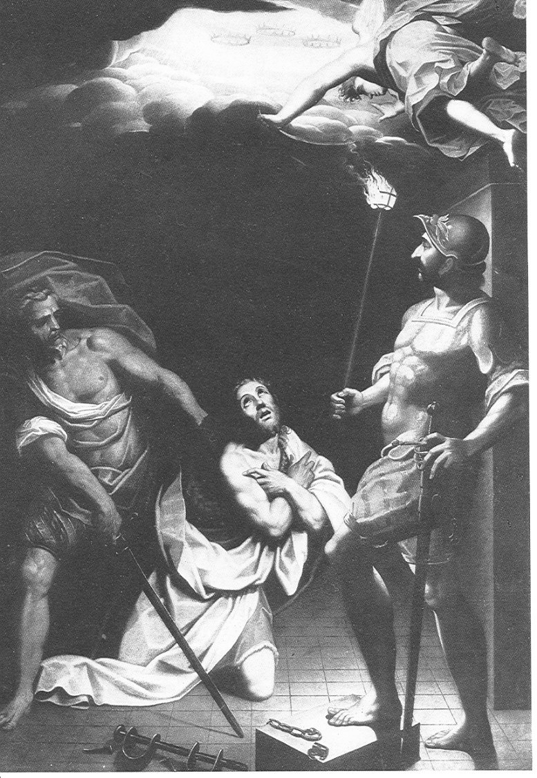 La Decollazione di San Giovanni Battista, decapitazione di San Giovanni Battista (dipinto, opera isolata) di Trotti Giovanni Battista detto Malosso (bottega) (sec. XVI)