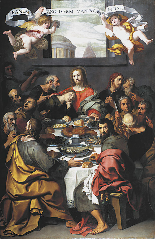 Il Cenacolo, ultima cena (dipinto, opera isolata) di Crespi Daniele (sec. XVII)