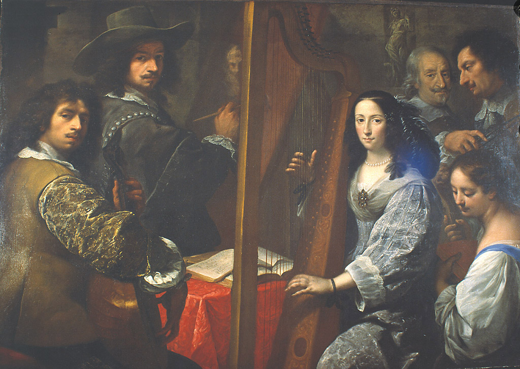 La famiglia del pittore, la famiglia del pittore (dipinto, opera isolata) di Nuvolone Carlo Francesco (sec. XVII)