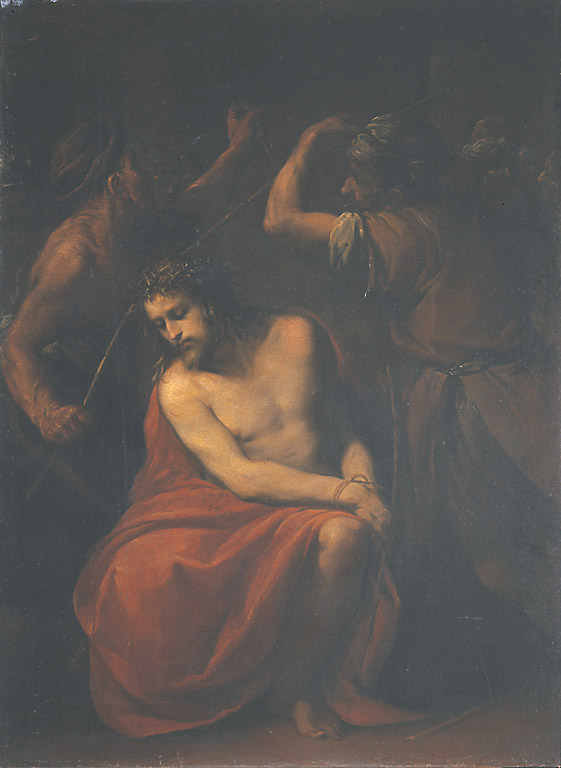 L'Incoronazione di spine, incoronazione di spine (dipinto, opera isolata) di Nuvolone Carlo Francesco (bottega) - bottega fratelli Nuvolone (sec. XVII)
