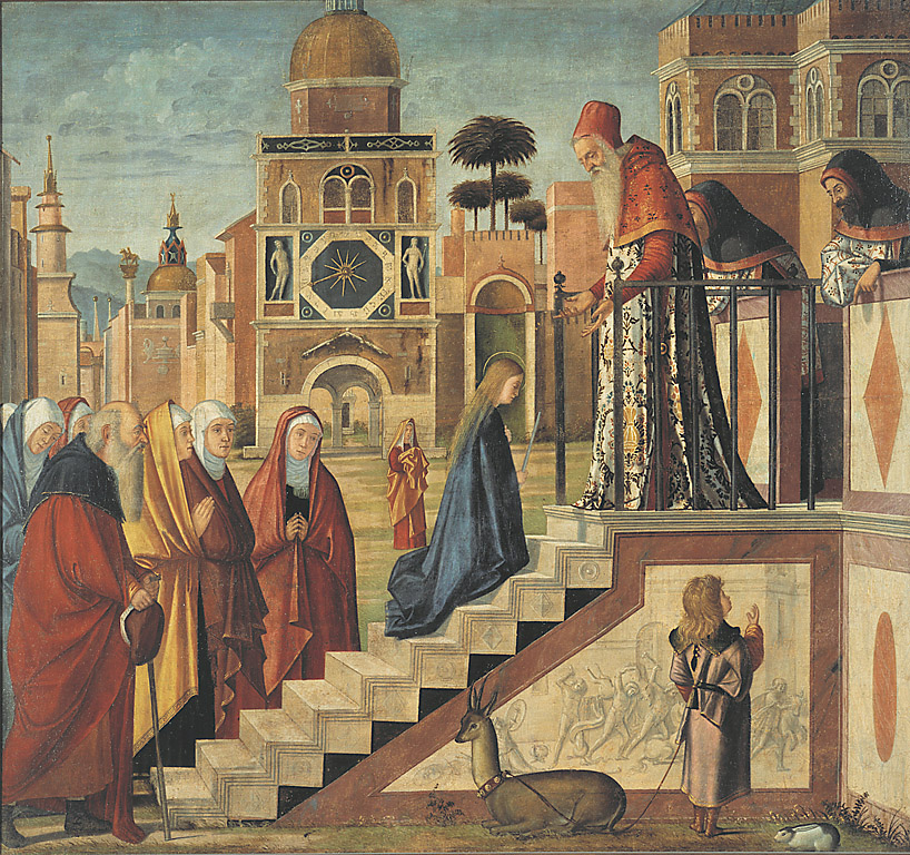 Presentazione della Vergine al tempio, presentazione di Maria Vergine al tempio (dipinto, ciclo) di Carpaccio Vittore (sec. XVI)