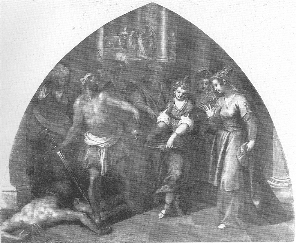 Decollazione del Battista, decapitazione di San Giovanni Battista (dipinto, opera isolata) di Negretti Jacopo detto Palma il Giovane (sec. XVII)