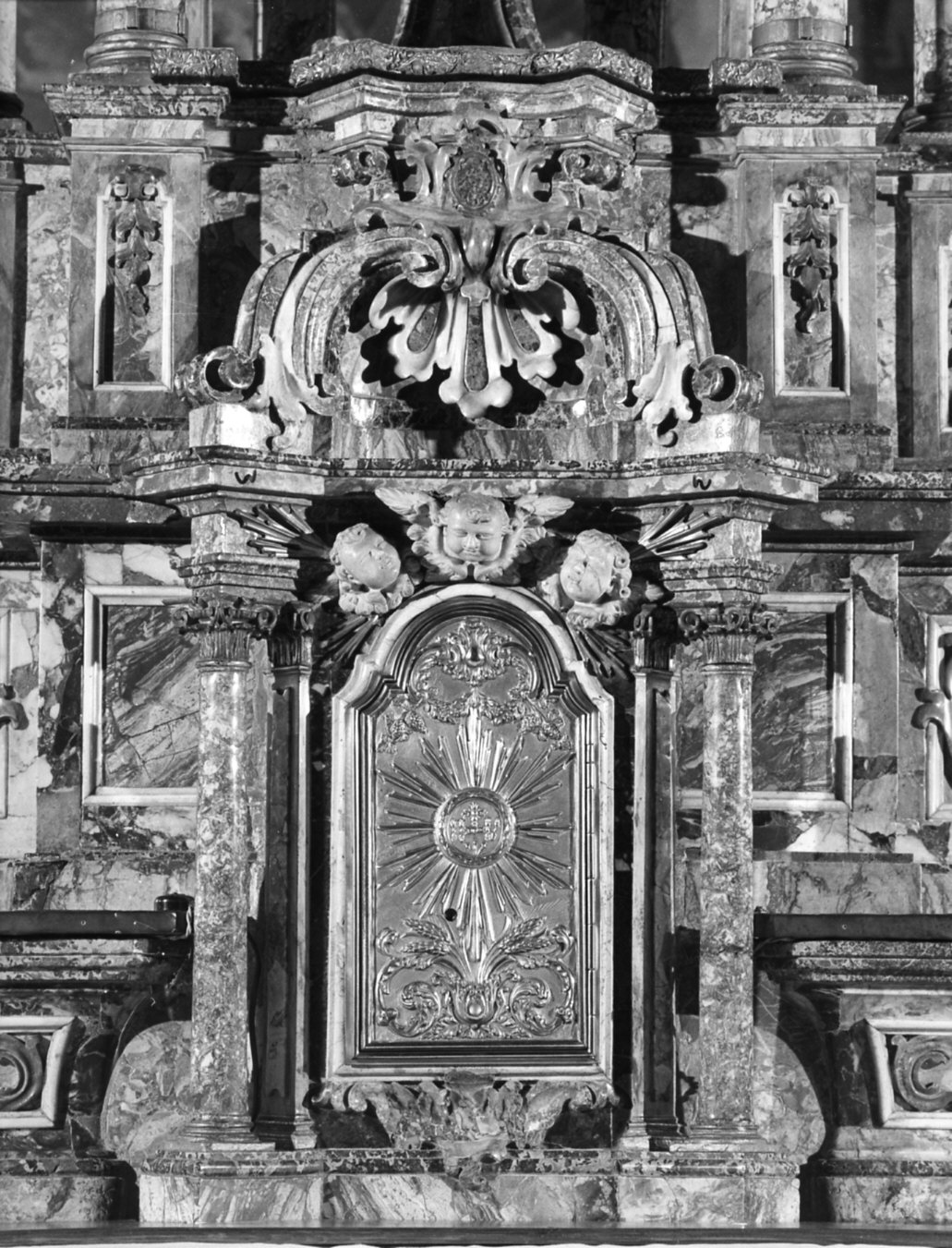 sportello di tabernacolo, opera isolata - bottega lombarda (inizio sec. XVIII)