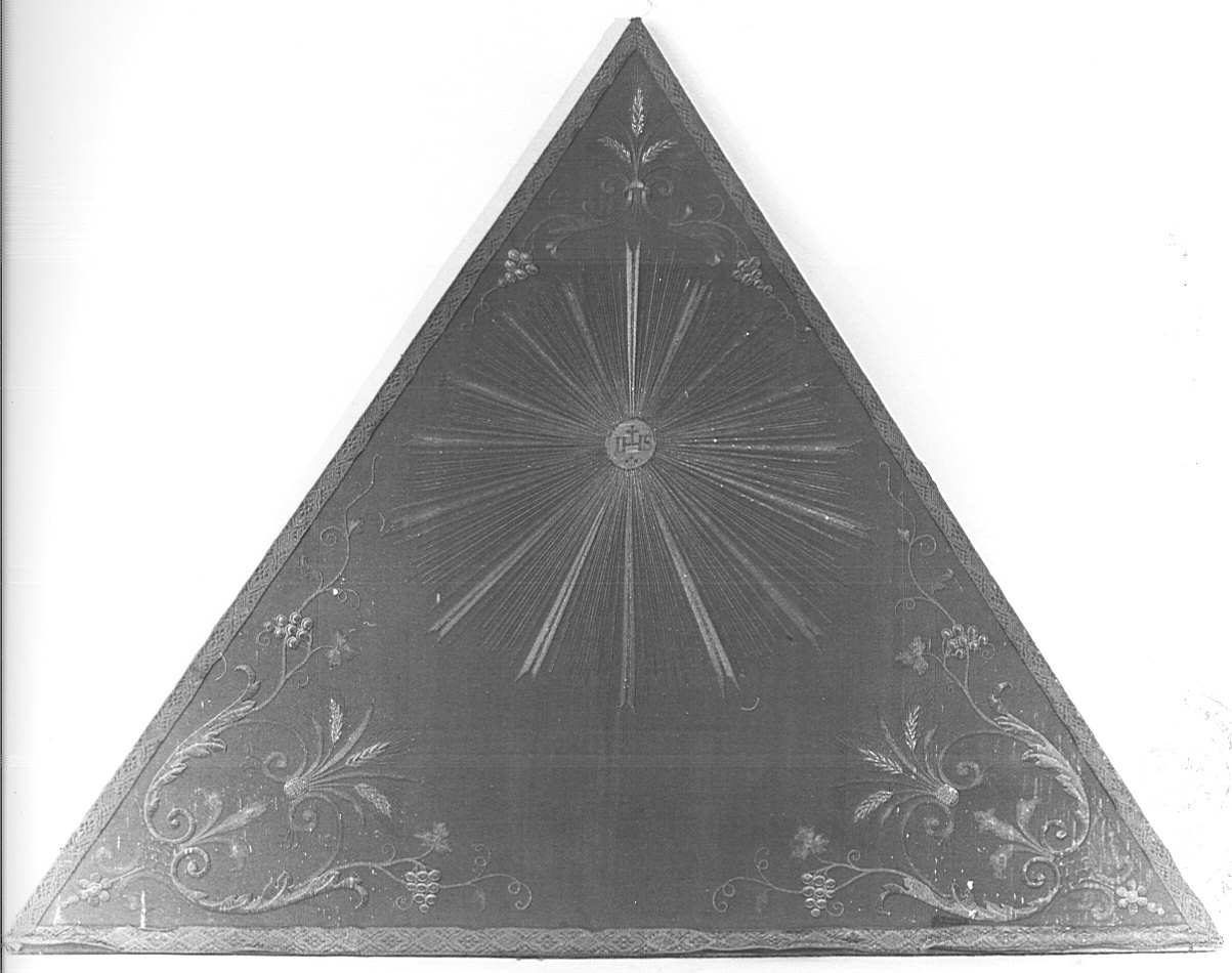 triangolo per esposizione eucaristica, opera isolata - manifattura Italia settentrionale (sec. XIX)