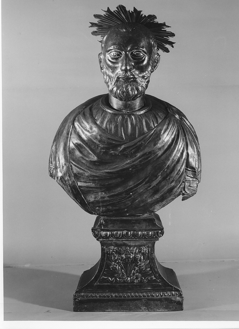 reliquiario - a busto, opera isolata - bottega italiana (inizio sec. XIX)