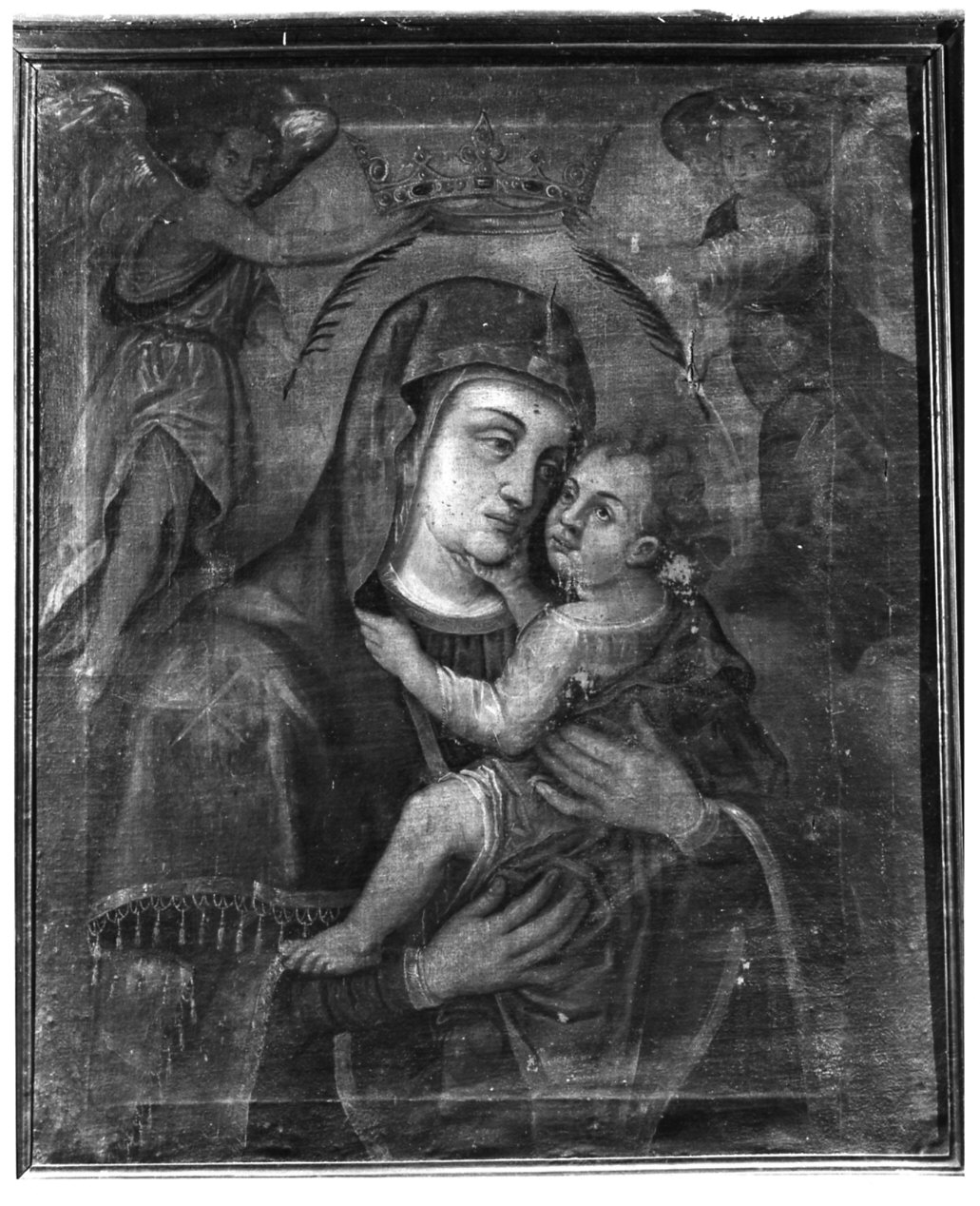 Madonna con Bambino (dipinto, opera isolata) - ambito lombardo (sec. XVII)