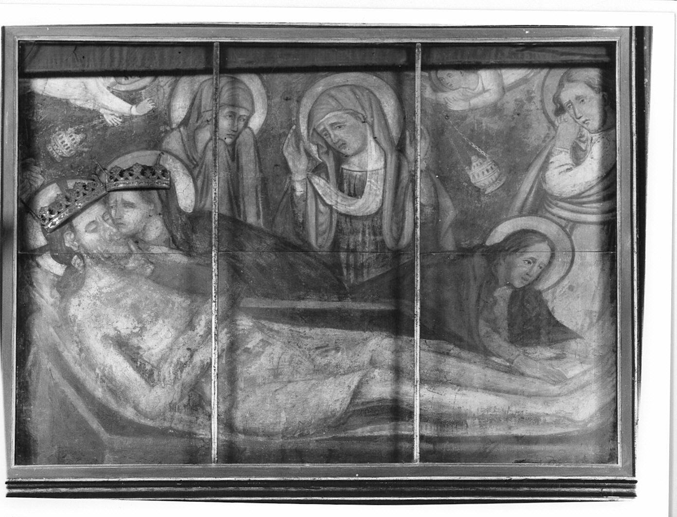 deposizione (dipinto murale) - ambito lombardo (sec. XV)