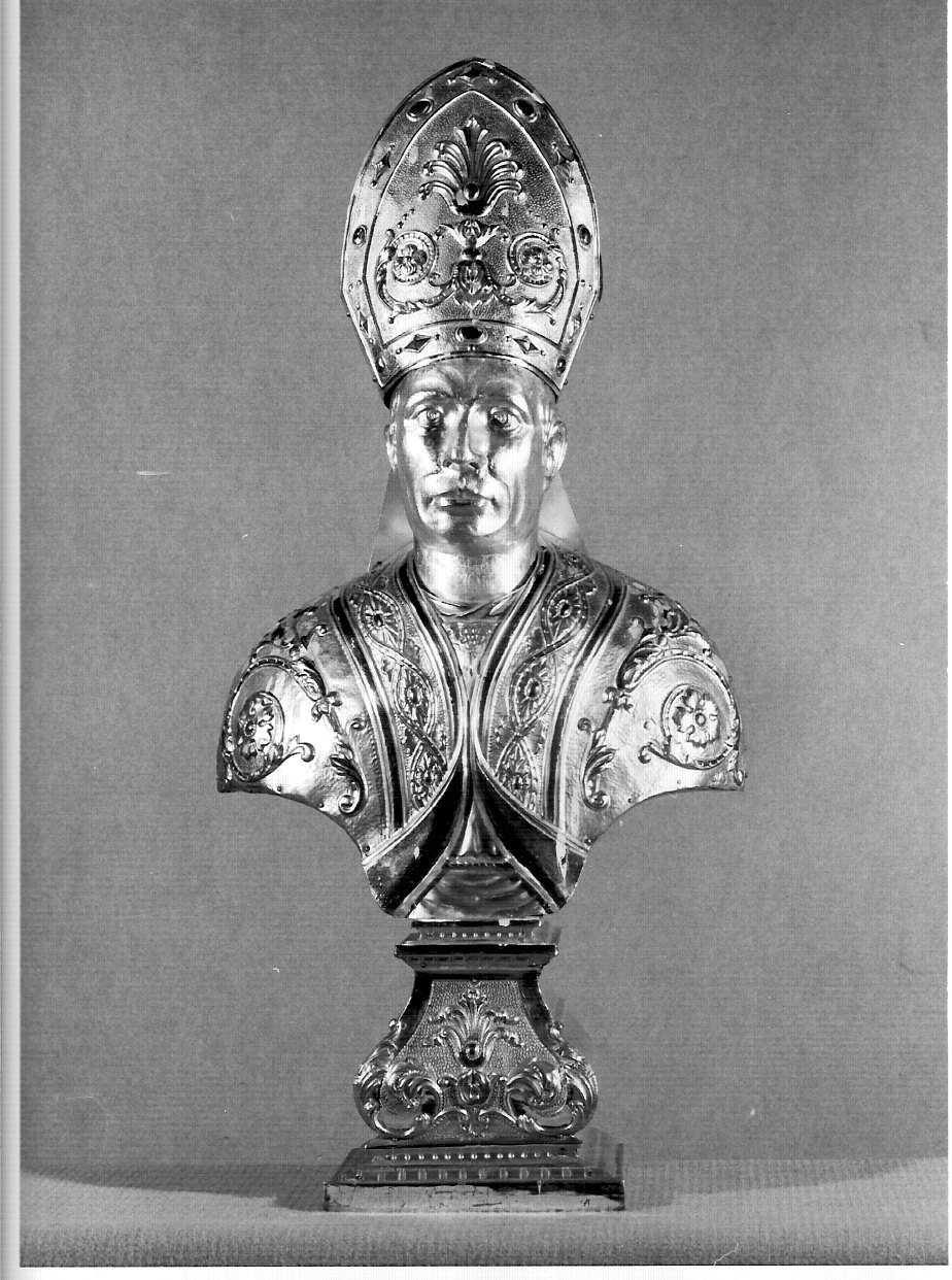 reliquiario - a busto, serie - bottega lombarda (secc. XIX/ XX)