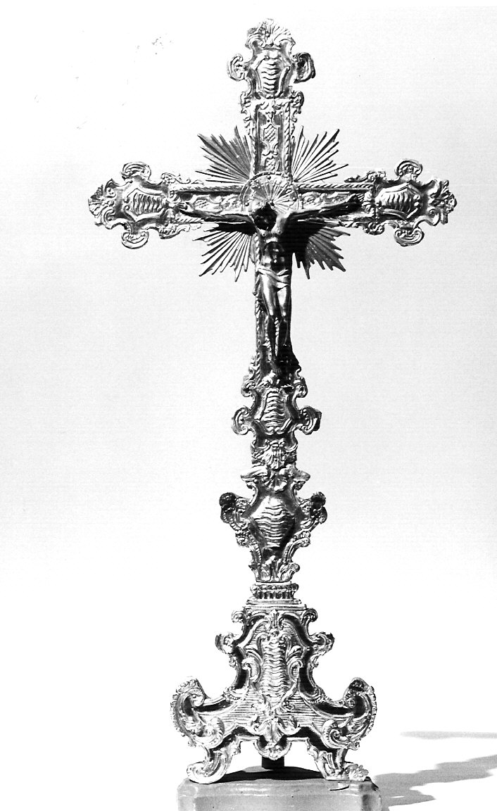 croce d'altare, opera isolata - bottega lombarda (ultimo quarto sec. XVIII)