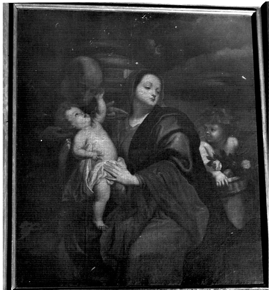 Sacra Famiglia (dipinto, opera isolata) - ambito lombardo (sec. XVII)