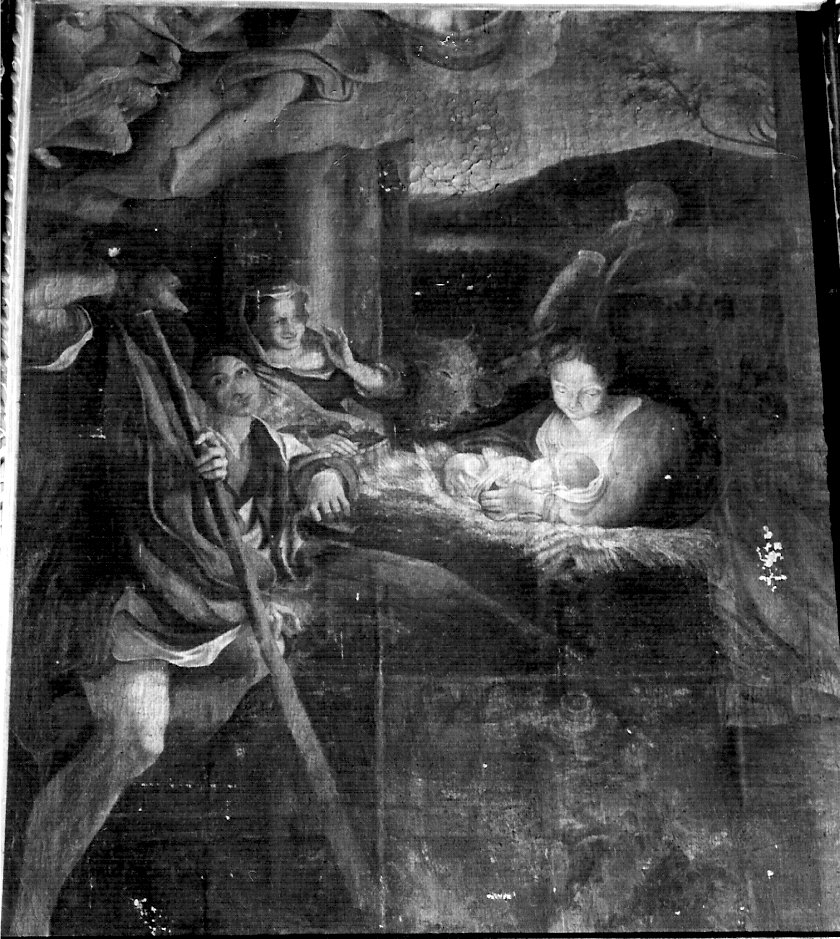 adorazione dei pastori (dipinto, opera isolata) - ambito lombardo (sec. XVII)