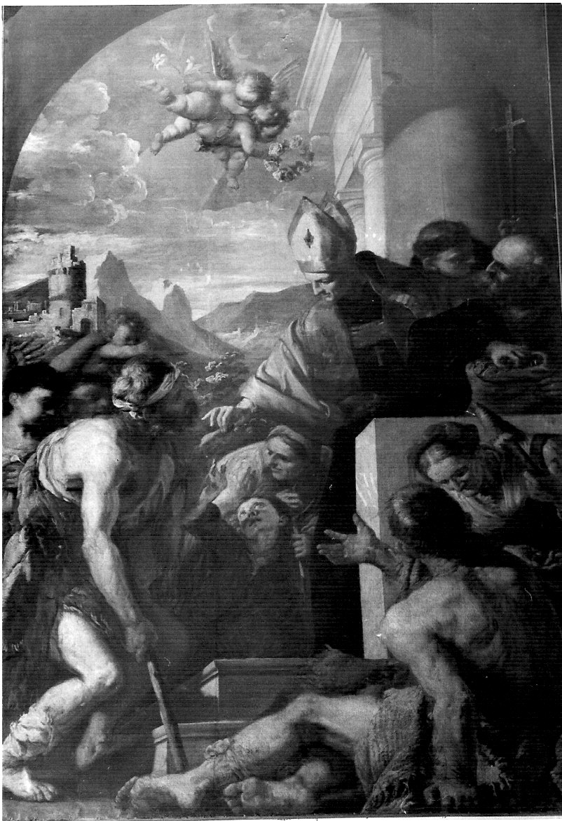 Elemosina di San Tommaso da Villanova, San Tommaso da Villanova (dipinto, opera isolata) di Carneo Antonio (sec. XVII)