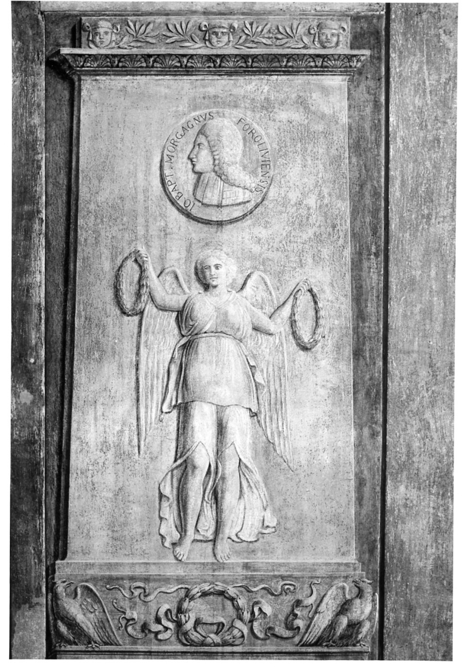 finte steli funerarie (dipinto murale, ciclo) - ambito lombardo (fine sec. XVIII)