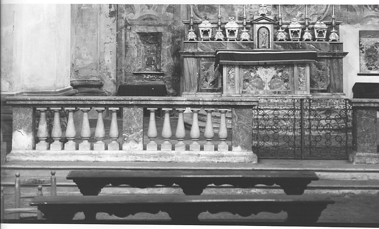 balaustrata di altare, opera isolata - bottega lombarda (sec. XIX)