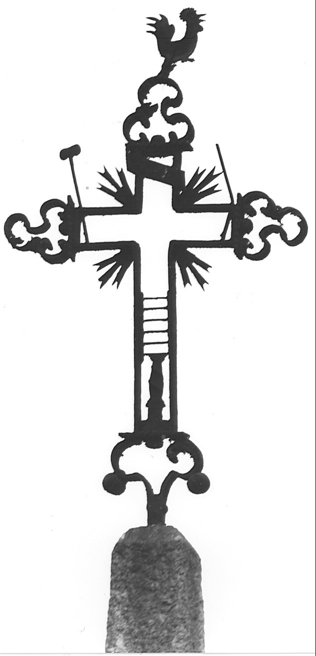 croce stazionale, opera isolata - bottega lombarda (prima metà sec. XVIII)