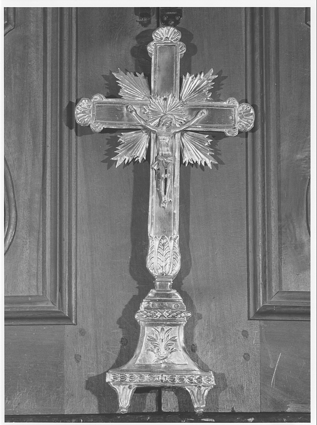 croce d'altare, coppia - bottega lombarda (inizio sec. XIX)