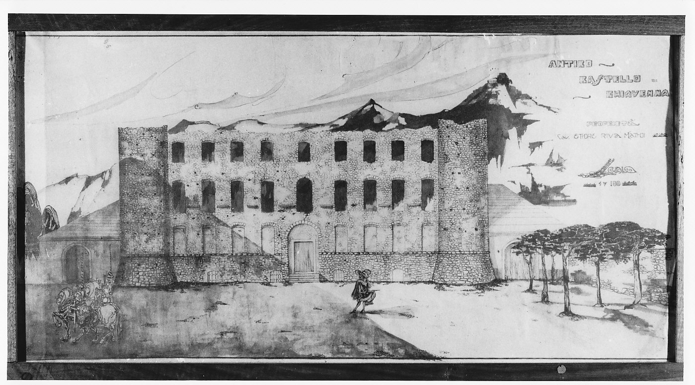 Palazzo Balbiani di Chiavenna detto Castello (disegno architettonico, opera isolata) - ambito valtellinese (sec. XX)