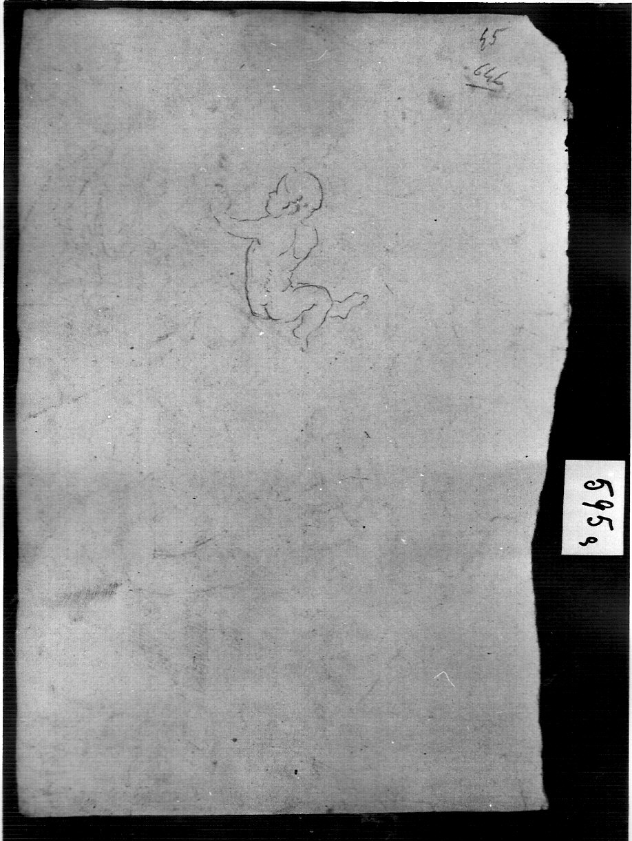 bambino (disegno, opera isolata) di Ligari Angelo (attribuito) (sec. XIX)