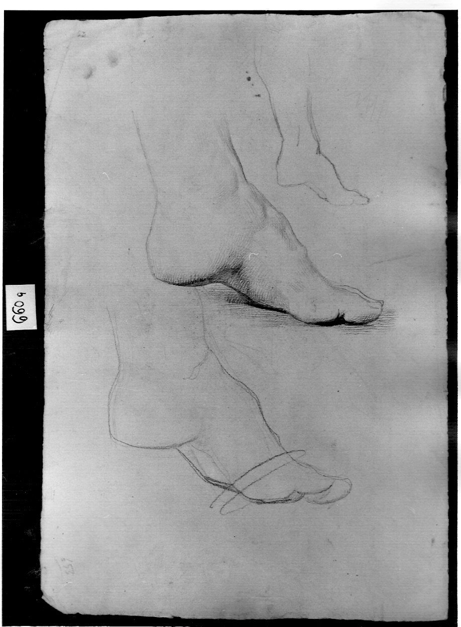 tre piedi (disegno, opera isolata) di Ligari Angelo (sec. XIX)