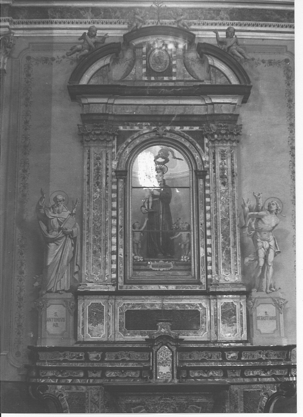 altare, complesso decorativo - bottega lombarda (seconda metà sec. XVIII)