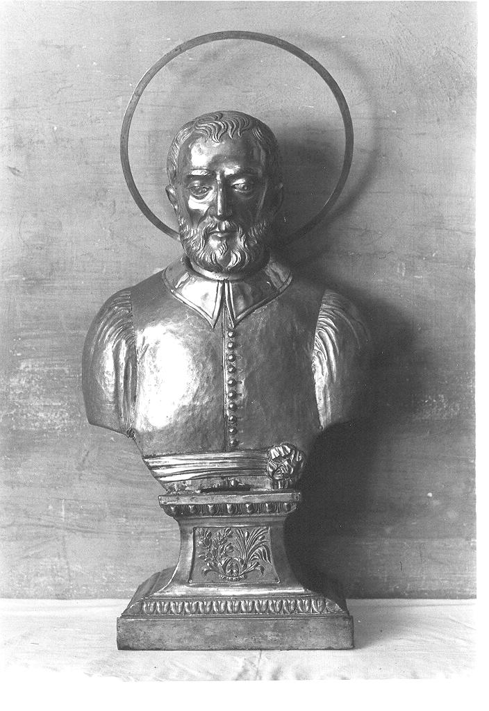 santo (reliquiario - a busto, opera isolata) - bottega pavese (secc. XVIII/ XIX)