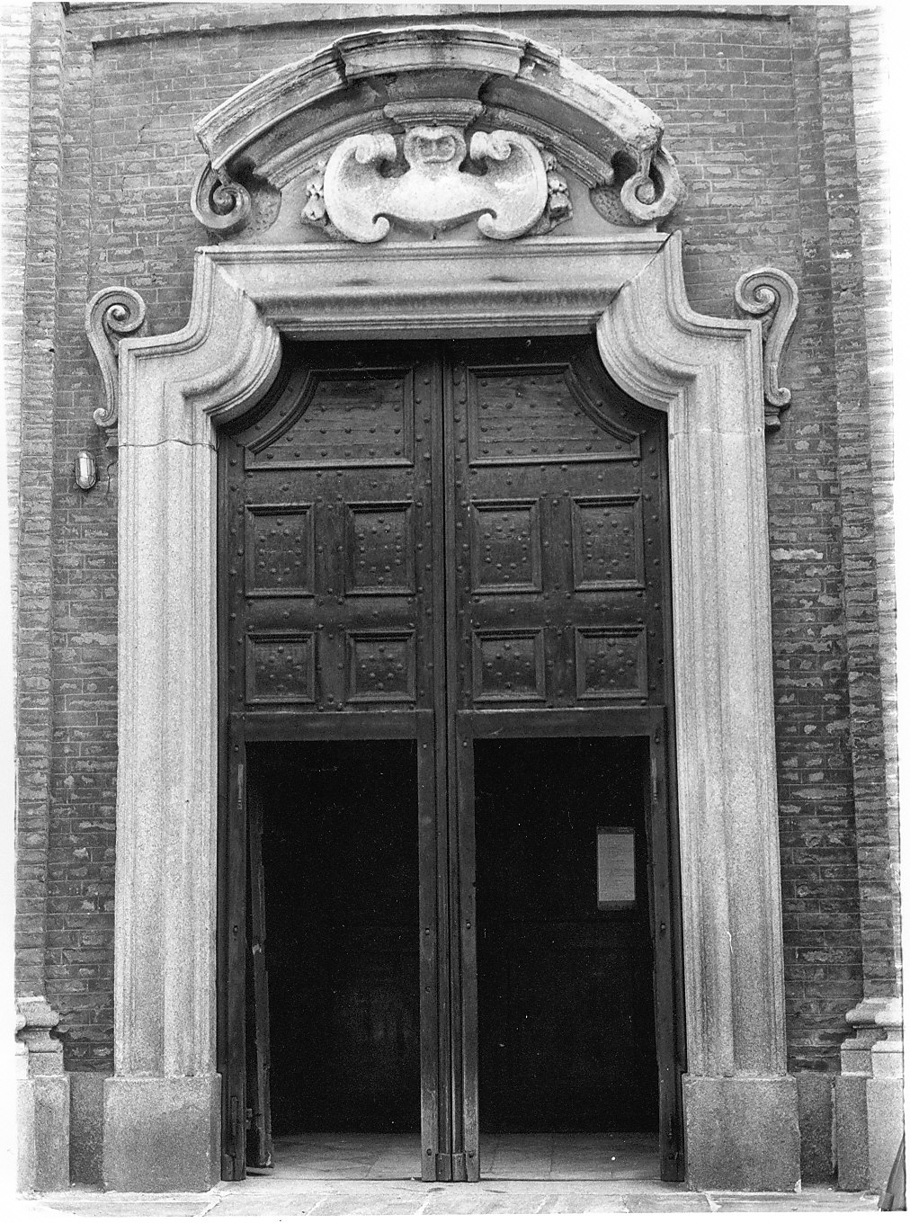 portale maggiore, opera isolata - bottega italiana (prima metà sec. XVIII)