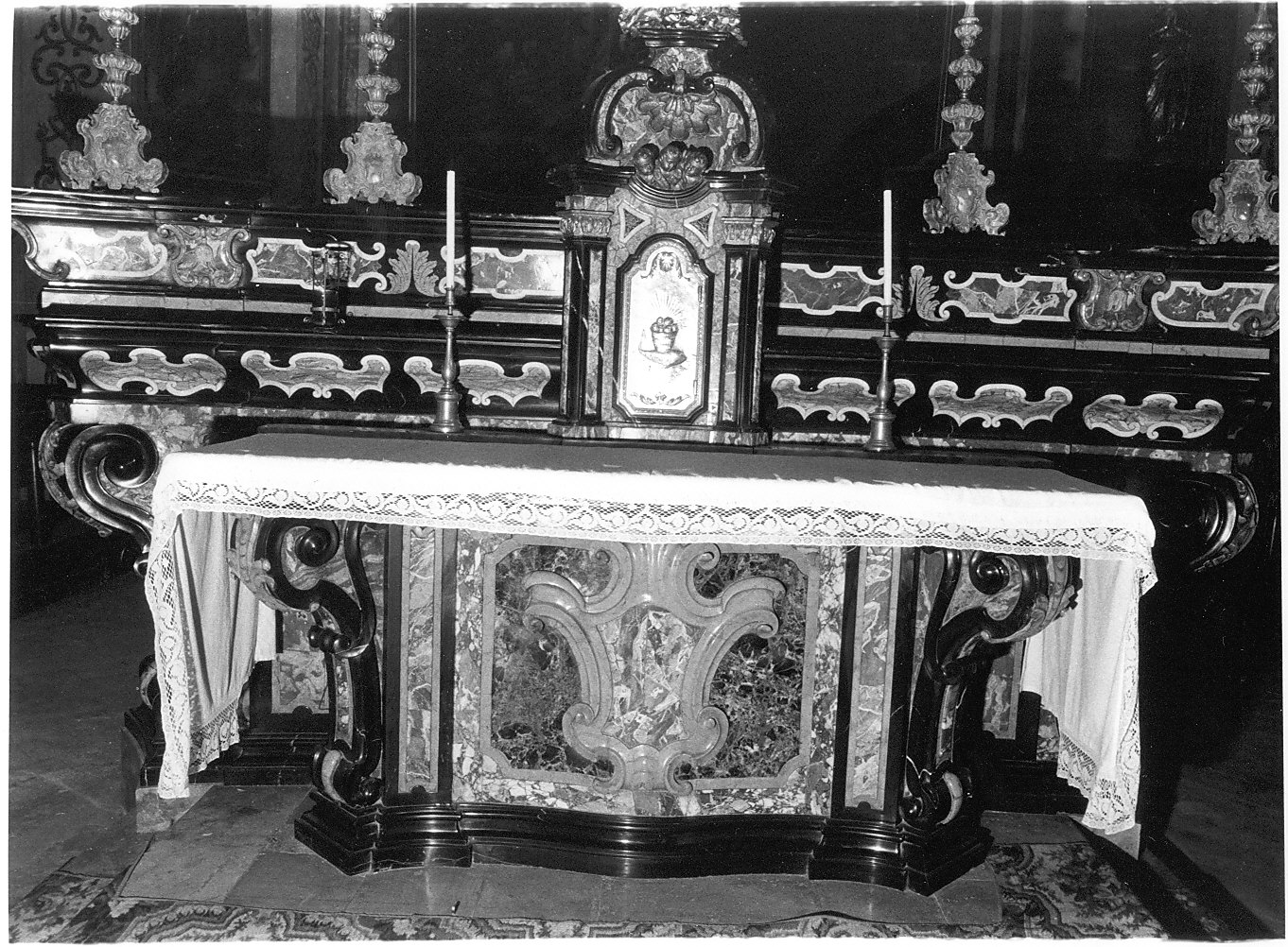 altare maggiore, opera isolata - bottega lombarda (prima metà sec. XVIII)