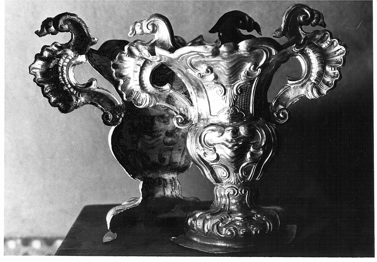 vaso d'altare con composizione floreale - bottega lombarda (sec. XVIII)